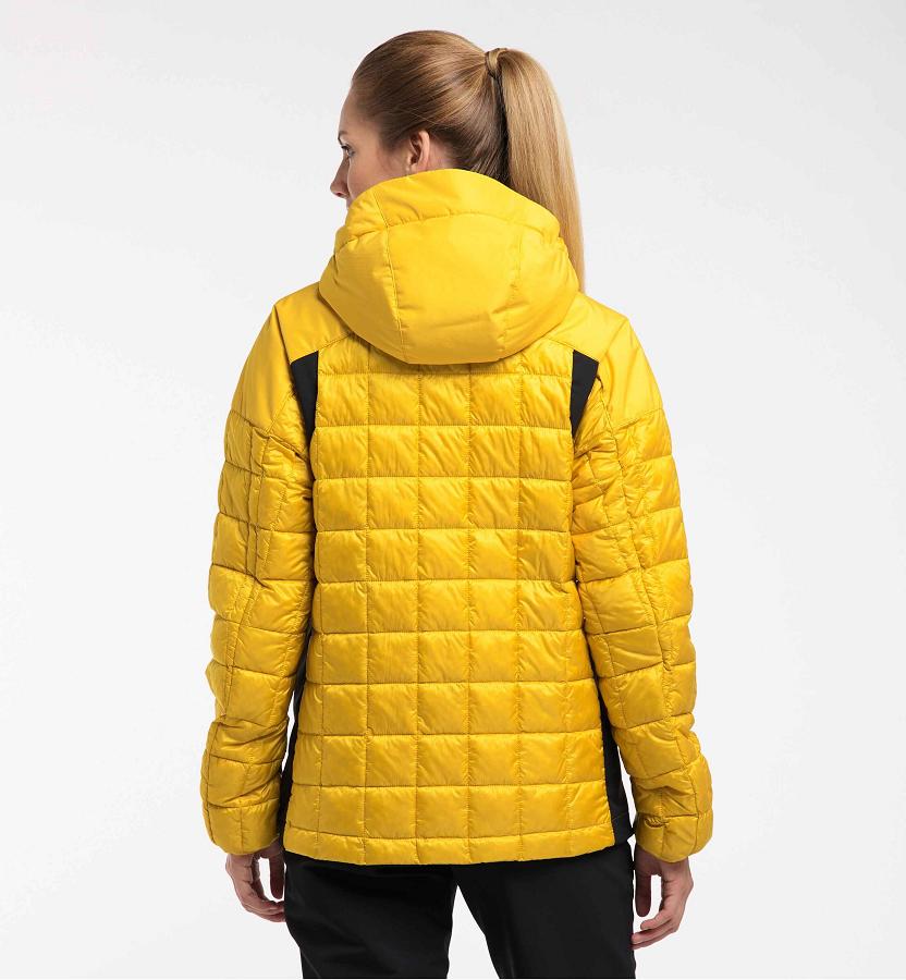 Haglöfs Womens Nordic Mimic Down Jacket Yellow/Black New Zealand 39764VFIT